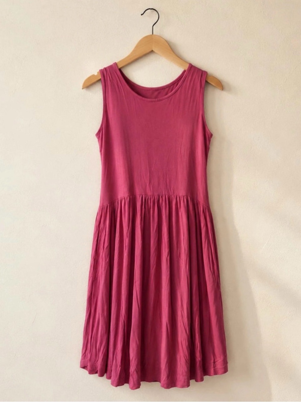 Longyuan Purple Red Sleeveless Swing Dress XL